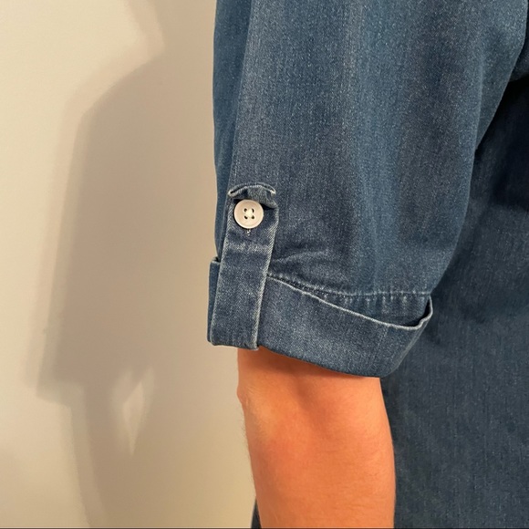 Talbots’s Button Down Short Sleeve Blue Shirt Size - Petite - Picture 5 of 5